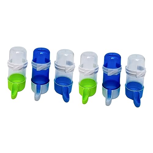 GALPADA 6Stücke Automatische Trinkgeräte Für Papageien Haustier Trinkwerkzeuge Wasserbehälter Für Automatischer Wasserspender Farblich Gemischt von GALPADA