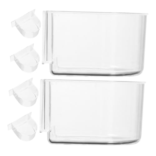 GALPADA 6pcs Lebensmittelbehälter Papageien Fütterungsschalen Vogel Fütterungsschale Vogelkäfigzubehör Vogel Lebensmittelhalter Für Haustiervögel Und Hühner von GALPADA