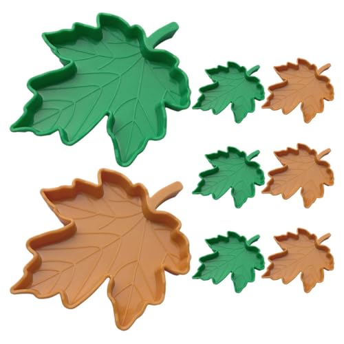 GALPADA 8 Stück Blatt-Futter- Und Wassernäpfe Für Reptilien, Teller, Futternapf Für Schildkröten, Kornnattern, Krabbeltiere, Trinken Und Essen, Gelb Und Grün GALPADA 8 Stück Blatt-Futter- Und Wassernäpfe Für Reptilien, Teller, Futternapf Für Schildkröten, Kornnattern, Krabbeltiere, Trinken Und Essen, Gelb Und Grün von GALPADA