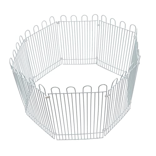 GALPADA Hamster-laufstall 8-teilige Haustierbarriere Kreativ Einfach Zu Montieren Sicher Weiß Zum Spielen Mit Hamstern von GALPADA
