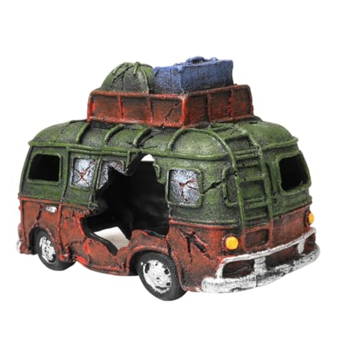 GALPADA Aquarium Deko Resin Schiffswrack Auto Ornament Langlebig Farbecht Fisch Tank Landschaft Dekoration Kreatives Aquarium Car Decor für Natürliche Unterwasserwelt GALPADA Aquarium Deko Resin Schiffswrack Auto Ornament Langlebig Farbecht Fisch Tank Landschaft Dekoration Kreatives Aquarium Car Decor für Natürliche Unterwasserwelt von GALPADA