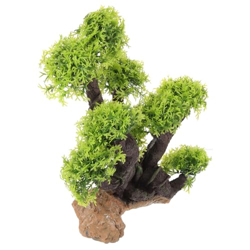 GALPADA Aquarium Dekoration Kunststoff Baum Ornament Kompakt Langlebig Fischaquarium Deko für Naturnahe Gestaltung und Versteckmöglichkeiten im Fischbecken von GALPADA
