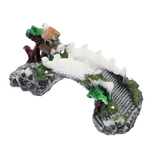 GALPADA Aquarium-Landschaftsbau-Brücke Turtles turtletoys Reptilien Schildkröten-Aquarium Aquarienbrücke Höhle Schildkrötenterrasse aus Harz Schildkrötenpier von GALPADA