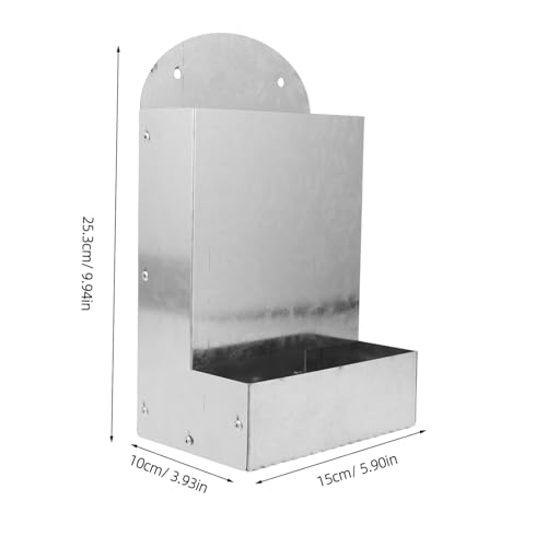 GALPADA Automatischer Metall Hühnerfutterspender mit Austernschalen Grit-Ausgabe Wandmontage Hühnerfutterstation für Nährstoffversorgung Automatischer Futterautomat für Geflügelstall GALPADA Automatischer Metall Hühnerfutterspender mit Austernschalen Grit-Ausgabe Wandmontage Hühnerfutterstation für Nährstoffversorgung Automatischer Futterautomat für Geflügelstall von GALPADA