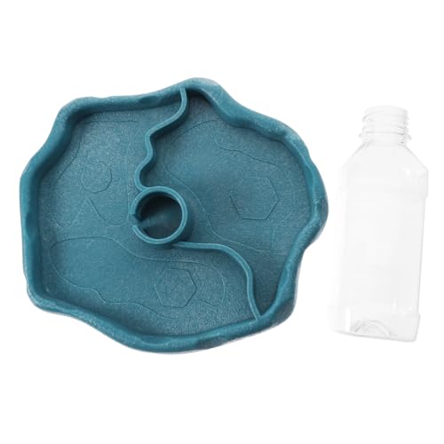 GALPADA Automatischer Wasserspender Für Reptilien Trink Und Futterschüssel Für Schildkröten Bartagamen Und Echsen Wasserfeste Schale Für Terrarien von GALPADA