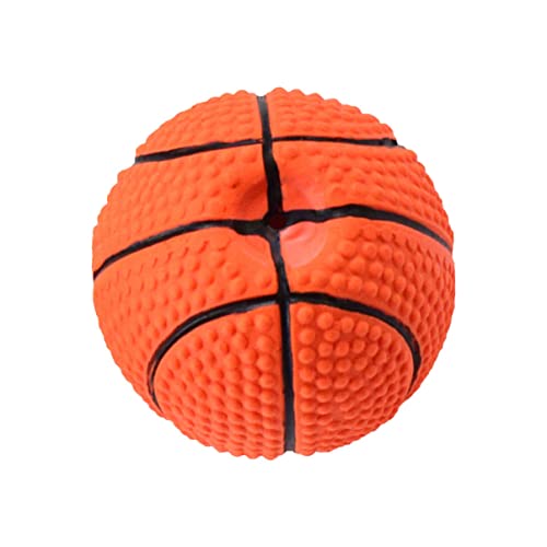 GALPADA Basketball Förmiges Hundespielzeug aus Latex Quietschendes Kauspielzeug für Interaktive Beschäftigung für Welpen und Aggressive Große GALPADA Basketball Förmiges Hundespielzeug aus Latex Quietschendes Kauspielzeug für Interaktive Beschäftigung für Welpen und Aggressive Große von GALPADA