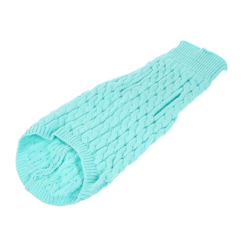 GALPADA Bequemer Welpenpullover aus Weichem Material Dekorativer Hundepullover in Himmelblau Wärmende Haustierkleidung für Kleine bis Mittlere Hunde Hautfreundlich und Angenehm zu Tragen von GALPADA