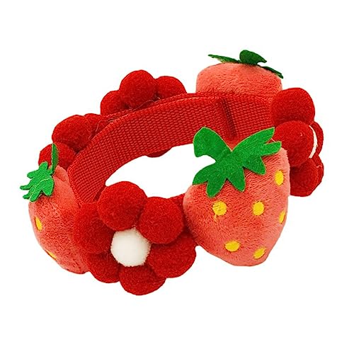 GALPADA Blumen Strawberry Halsband für Haustiere Dekoratives Katzenhalsband für Sicher und Bequem für Tägliches Tragen Partys und Besondere Anlässe GALPADA Blumen Strawberry Halsband für Haustiere Dekoratives Katzenhalsband für Sicher und Bequem für Tägliches Tragen Partys und Besondere Anlässe von GALPADA