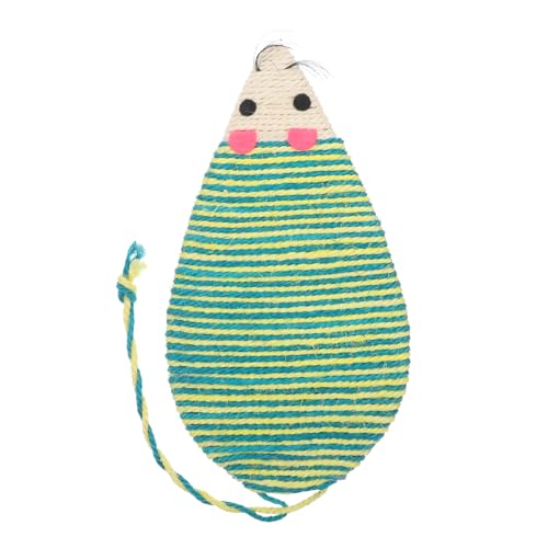 GALPADA Buntes Kratzbrett für Katzen mit Imitationsmaus Langlebiges Kratzspielzeug zur Krallenpflege Platzsparendes Katzen für Zuhause Zufällige Farbe Kreatives Design Zufällige Farbe von GALPADA