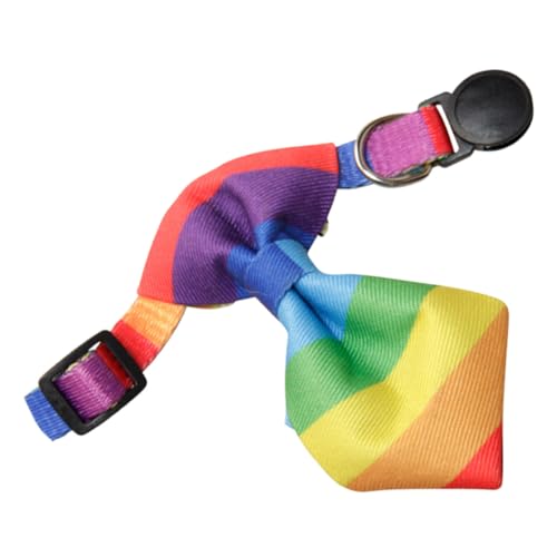 GALPADA Buntes Verstellbares Haustierhalsband mit Regenbogen Fliege Sichere Schnalle Komfortabel für Katzen und Kleine Hunde Dekoratives Haustier Accessoire GALPADA Buntes Verstellbares Haustierhalsband mit Regenbogen Fliege Sichere Schnalle Komfortabel für Katzen und Kleine Hunde Dekoratives Haustier Accessoire von GALPADA