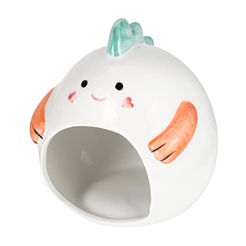 GALPADA Cartoon Keramikhaus für Hamster Meerschweinchen Chinchillas Kühl und Schlafplatz für Gemütliche GALPADA Cartoon Keramikhaus für Hamster Meerschweinchen Chinchillas Kühl und Schlafplatz für Gemütliche von GALPADA