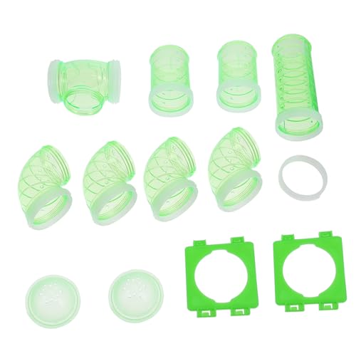 GALPADA DIY Hamster Labyrinth Kunststoff rohrspielset für Kleintierkäfig Erweiterbar Externes Hamsterkäfig Zubehör Spieltunnel Modulsystem Grün GALPADA DIY Hamster Labyrinth Kunststoff rohrspielset für Kleintierkäfig Erweiterbar Externes Hamsterkäfig Zubehör Spieltunnel Modulsystem Grün von GALPADA