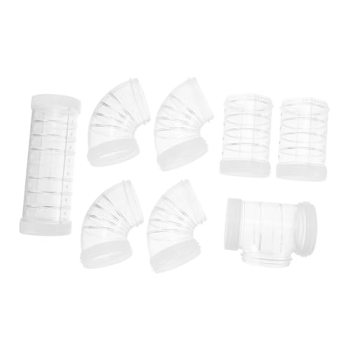 GALPADA DIY Hamster Maze Tunnel Weiß Robuster Kratzfester Kunststoff Erweiterbar für Hamsterkäfig Einfach zu Montierendes Röhrensystem für Kleine Haustiere und Zwerghamster GALPADA DIY Hamster Maze Tunnel Weiß Robuster Kratzfester Kunststoff Erweiterbar für Hamsterkäfig Einfach zu Montierendes Röhrensystem für Kleine Haustiere und Zwerghamster von GALPADA