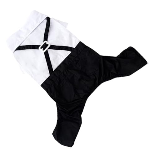 GALPADA Eleganter Hund Anzug Haustier Kleidung mit Schleife Formeller Hundeanzug für Besondere Anlässe Langlebiges Material Bequem und Stilvoll für Outdoor-aktivitäten XL von GALPADA