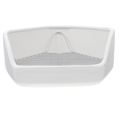 GALPADA Extra Große Toilettenschachtel Aus Keramik Eckige Töpfchen Trainings Toilette Für Kleintiere Für Meerschweinchen Hamster Und Andere Haustiere von GALPADA