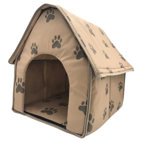 GALPADA Faltbares Hundezelt Und Katzenzelt Für Haustiere Gemütliche Pet Tent Hausmatte Für Reisen Auto Und Zuhause Mit Weichem Warmmaterial Und Niedlichem Fußabdruckdesign GALPADA Faltbares Hundezelt Und Katzenzelt Für Haustiere Gemütliche Pet Tent Hausmatte Für Reisen Auto Und Zuhause Mit Weichem Warmmaterial Und Niedlichem Fußabdruckdesign von GALPADA