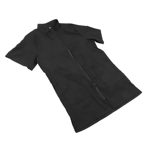 GALPADA Fellpflegeschürze für Haustiersalons, Kosmetikerin, bequeme Uniform für Zuhause und Outdoor, Schwarz GALPADA Fellpflegeschürze für Haustiersalons, Kosmetikerin, bequeme Uniform für Zuhause und Outdoor, Schwarz von GALPADA