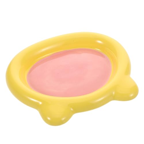 GALPADA Flache Katzenschalen für Feuchtes Futter Whiskerfreundlich Niedliches Bären Design für Katzen und Kleine Hunde Innenräumen von GALPADA