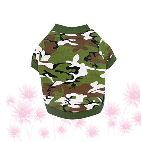 GALPADA Freizeitmantel Für Hunde Hundekleidung Mittel Klein Tarnung Welpen Mäntel Kostüm Hundepflege Rassen Züchten Outfits Welpenkleidung Green von GALPADA