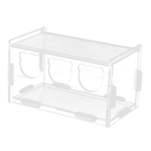 GALPADA Futterbox für Haustiere Transparente Futterstation für Rutin Hühner Einfache Praktische Struktur Große Kapazität Vielseitig Einsetzbar von GALPADA