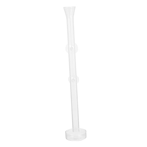 GALPADA Futterrohr für Aquarium Garnelen Futterspender mit Futtertablett Transparent Langlebig und Leicht zu Reinigen für Garnelen und Fischfutter im Zierfischbecken von GALPADA