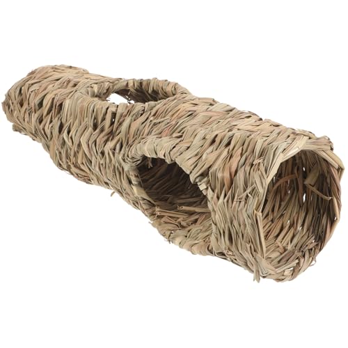 GALPADA Geflochtener Hamster Tunnel Mehrloch Versteck für Meerschweinchen Chinchillas Kaninchen Natürliches Material Aktivitätsfördernd Haustiervergnügen von GALPADA