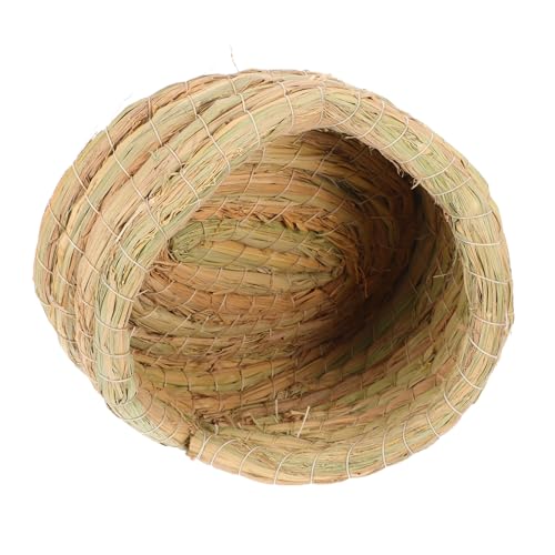 GALPADA Gewebte Strohvogelnester, Handgefertigt, Für Kleintiere, Zuchtbett, Luke, Käfigzubehör Für Tauben, Papageien von GALPADA