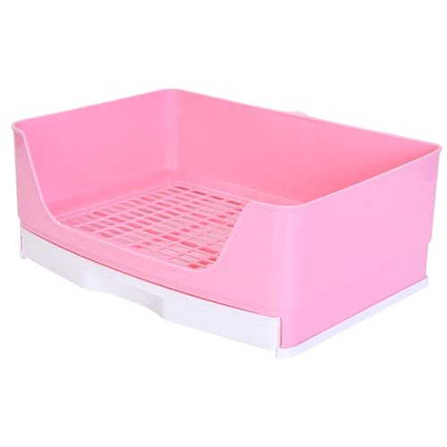 GALPADA Kaninchen Toilette für Kleintiere Meerschweinchen Töpfchen Abnehmbares Gitter Kunststoff Rechteckig für Haustier Training GALPADA Kaninchen Toilette für Kleintiere Meerschweinchen Töpfchen Abnehmbares Gitter Kunststoff Rechteckig für Haustier Training von GALPADA