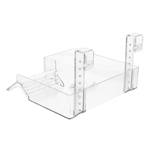 GALPADA Große Verstellbare Schildkröten plattform mit Rutschfester Rampe Hängende Sonnenplattform für Schildkrötenbecken Wasserschildkröten Geeignet Erhöhtes Schwimm Modell für Sicheres von GALPADA