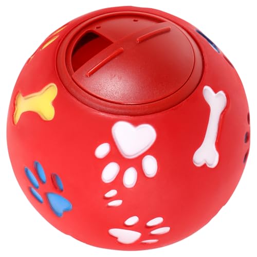 GALPADA Großer Interaktiver Hundespielball aus Robustem Gummi Leckerli-Spender zur Beschäftigung und Training Fördert Geistige Aktivität und Kontrolliertes Fressen für Mittelgroße und von GALPADA