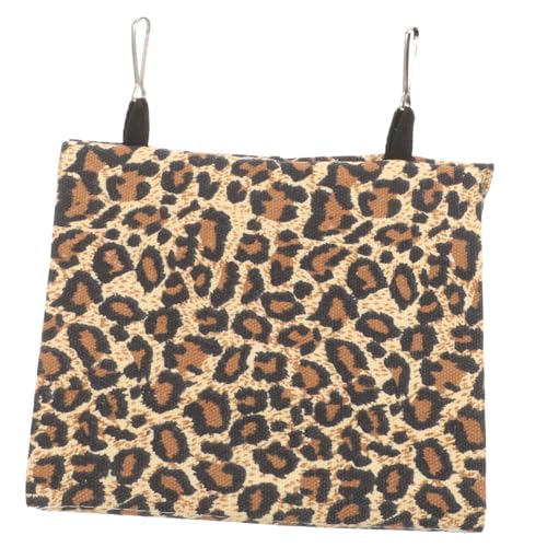 GALPADA Hängendes Haustierhaus für Kleintiere Warmes Hamster Nest mit Leopardenmuster für Hamster Ratten und Andere Nager Käfige und Reisen von GALPADA