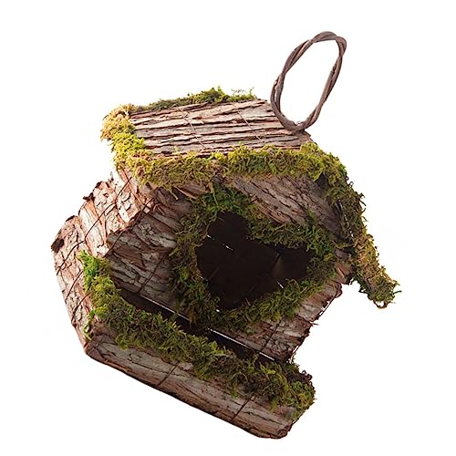 GALPADA Hängendes Vogelhaus Aus Holz Kreatives Gartenvogelnest Im Ländlichen Stil Dekoratives Vogelhaus Für Garten Und Terrasse Vogelschutzunterkunft Für Wildvögel GALPADA Hängendes Vogelhaus Aus Holz Kreatives Gartenvogelnest Im Ländlichen Stil Dekoratives Vogelhaus Für Garten Und Terrasse Vogelschutzunterkunft Für Wildvögel von GALPADA
