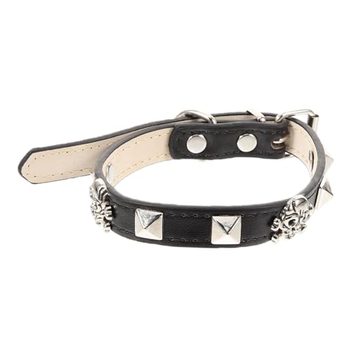 GALPADA Halloween Hundehalsband Punk Style mit Verstellbarem Schädel Design Dekoratives Welpen und Katzenhalsband für Kleine und Mittelgroße Haustiere Robust und Leicht Anzulegen GALPADA Halloween Hundehalsband Punk Style mit Verstellbarem Schädel Design Dekoratives Welpen und Katzenhalsband für Kleine und Mittelgroße Haustiere Robust und Leicht Anzulegen von GALPADA