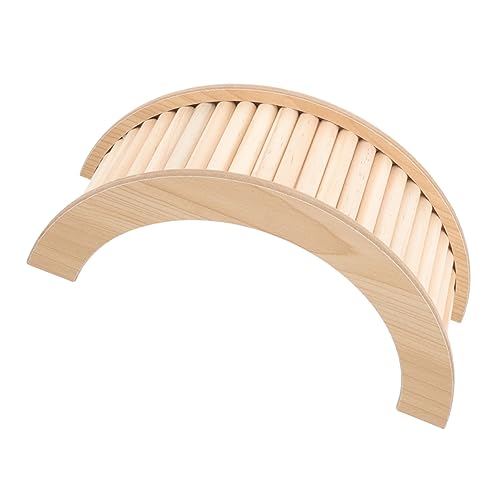 GALPADA Hamster Brücke aus Holz Kletterleiter für Kleintiere Glatt Polierte Oberfläche Sicher und Langlebig Geeignet für Hamster Chinchillas und Meerschweinchen Spielplatz und von GALPADA