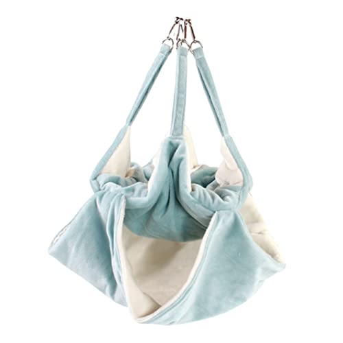 GALPADA Hamster Hängematte Aus Flanell Doppelstöckige Haustier Hängematte Mit Haken Für Hamster Und Kleine Nager Hamsternest Für Gemütliche Ruhezeiten von GALPADA