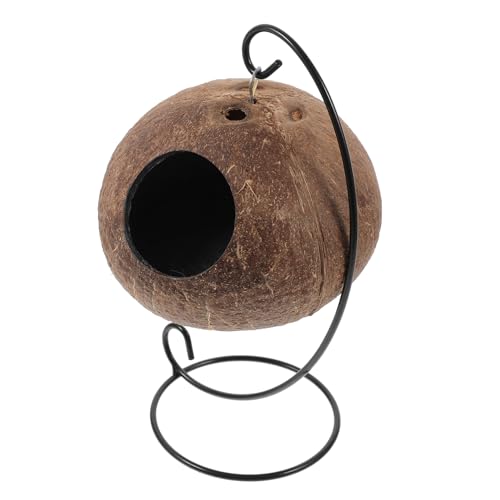 GALPADA Hamster Hängendes Nest aus Natürlicher Kokosnussschale Haustier Schaukel mit Weichem Kissen Meerschweinchen und Kleintier Versteck Langlebiges Komfortables Schlafhaus für Käfig GALPADA Hamster Hängendes Nest aus Natürlicher Kokosnussschale Haustier Schaukel mit Weichem Kissen Meerschweinchen und Kleintier Versteck Langlebiges Komfortables Schlafhaus für Käfig von GALPADA