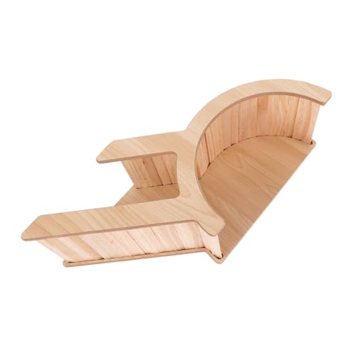 GALPADA Hamster Holzhaus mit Tunnel Versteck für Zwerghamster und Kleintiere Natürlicher Holzbau mit Klettermöglichkeit Fördert Bewegung und Wohlbefinden im Käfig GALPADA Hamster Holzhaus mit Tunnel Versteck für Zwerghamster und Kleintiere Natürlicher Holzbau mit Klettermöglichkeit Fördert Bewegung und Wohlbefinden im Käfig von GALPADA