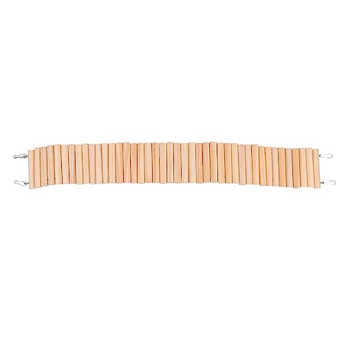 GALPADA Hamster Kletterleiter aus Natürlichem Holz Flexibles Kleintier für Mäuse Rennmäuse Zwerghamster Fördert Kletterspaß und Erkundung Geeignet für Kleintierkäfig und Spielplatz von GALPADA