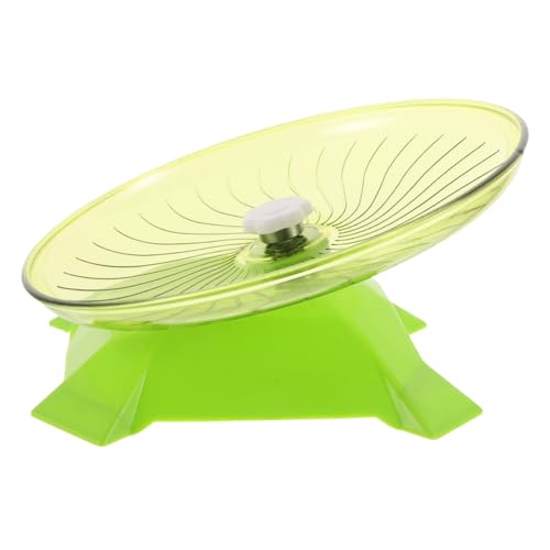 GALPADA Hamster Laufrad Leises Übungsrad mit Ständer Fliegende Untertasse Design Sicherer Mechanismus für Hamster Rennmäuse Mäuse und Andere Kleintiere Platzsparend und rutschfest von GALPADA