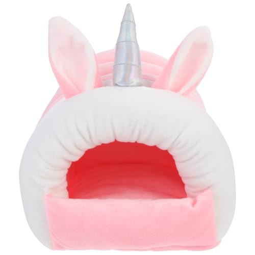 GALPADA Hamster Nest Kleintier Kuschelbett Weiches Warmes Einhorn förmiges Schlafhäuschen für Meerschweinchen Hamster Igel und Kleine Haustiere Atmungsaktiv Rosa GALPADA Hamster Nest Kleintier Kuschelbett Weiches Warmes Einhorn förmiges Schlafhäuschen für Meerschweinchen Hamster Igel und Kleine Haustiere Atmungsaktiv Rosa von GALPADA