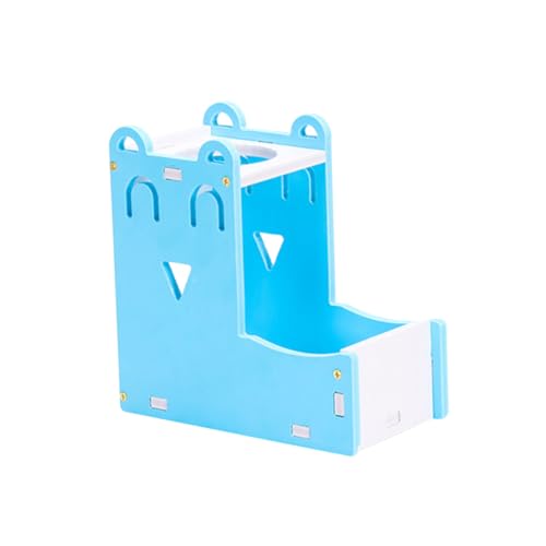 GALPADA Hamster Trinkbrunnen aus Holz Kunststoff Stabiler Wasserspender Halter mit Futterbehälter Blauer Napf für Kleine Haustiere Wie Meerschweinchen Igel Mäuse Flasche GALPADA Hamster Trinkbrunnen aus Holz Kunststoff Stabiler Wasserspender Halter mit Futterbehälter Blauer Napf für Kleine Haustiere Wie Meerschweinchen Igel Mäuse Flasche von GALPADA