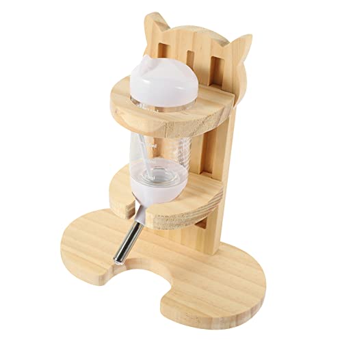 GALPADA Hamster Trinkflasche mit Ständer Klarer Haustier Wasserbehälter Automatischer Wasserspender für Käfig Geeignet für Kleine Nager Hygienisch und Auslaufsicher von GALPADA