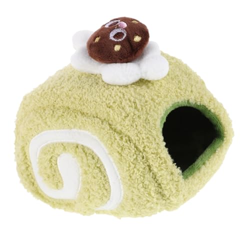 GALPADA Hamster Unterschlupf Haus Baumwolle Winterbett Roll Design Kuscheliges Versteck Multifunktional für Kleine Tiere Warmes Nest Spielbereich Abnehmbar und Einfach zu Reinigen von GALPADA