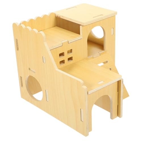 GALPADA Hamster Versteck Holzhaus mit Leiter Mehrfunktionales Nagetier Beißfestes Hamsterhaus für Schlaf und Verstecken Sicherer Rückzugsort aus Natürlichem Holz für Kleine Haustiere GALPADA Hamster Versteck Holzhaus mit Leiter Mehrfunktionales Nagetier Beißfestes Hamsterhaus für Schlaf und Verstecken Sicherer Rückzugsort aus Natürlichem Holz für Kleine Haustiere von GALPADA