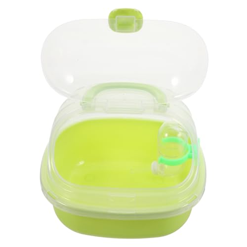 GALPADA Hamsterkäfig Tragbarer Hamster Reiseträger Hamster Reiseträger Hamster Tragekäfig Meerschweinchen Träger Tragbarer Hamster Reisekäfig Hamster Transportkäfig Pp Hellgrün von GALPADA