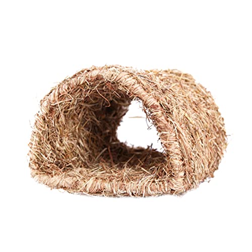 GALPADA Handgefertigtes Haustier Tunnelspielzeug für Kaninchen und Kleintiere Woven Nest aus Natürlichem Material für Spiel und Training von GALPADA