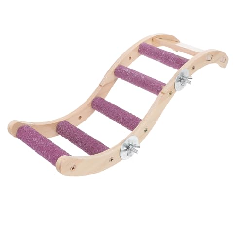 GALPADA Kletterspielzeug Für Papageien Holz Leiter Vogelständer Beißspielzeug Für Vögel Vogel Klettern Spielzeug Papagei Klettern Leiter von GALPADA