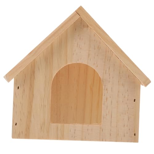 GALPADA Holz Hamsterhaus mit Mehreren Kammern Verschleißfestes Kleintierversteck für Hamster Zwerghamster und Meerschweinchen Gemütliches Schlafhaus für Kleinen Käfig Langlebiges von GALPADA