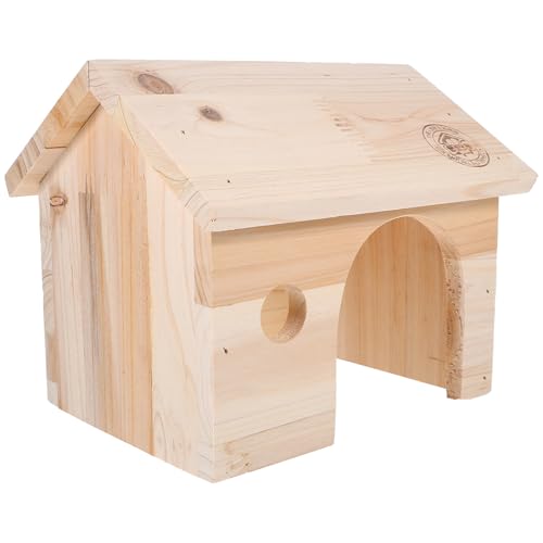 GALPADA Holz Rutin Hühnerversteck Kleintierhaus mit Schlafplatz und Spielplatz Langlebiges Haustierhaus für Hühner Hamster und Chinchillas Sicheres Versteck für Kleinen Stall und von GALPADA