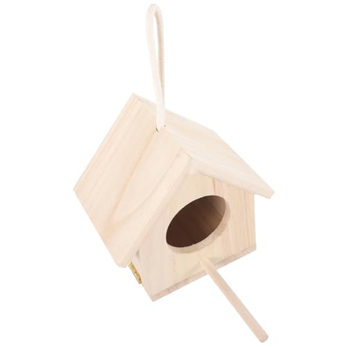 GALPADA Holz Vogel Nistkasten Bruthöhle für Kleine Vögel Sittiche Wellensittiche Papageien Wetterfestes Zuchtnest Natürlicher Brutplatz für Außenbereich für Garten und Voliere GALPADA Holz Vogel Nistkasten Bruthöhle für Kleine Vögel Sittiche Wellensittiche Papageien Wetterfestes Zuchtnest Natürlicher Brutplatz für Außenbereich für Garten und Voliere von GALPADA